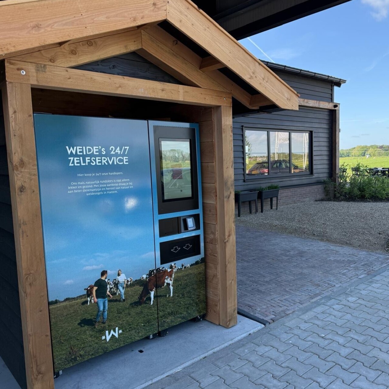 Weide runderen, 24 uur per dag geopend, duurzaam vlees